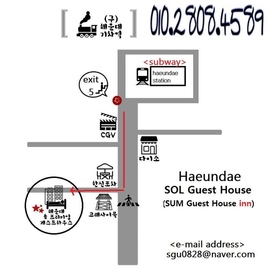 Sol Guest House_Haeundae Ciudad Metropolitana de Ciudad Metropolitana de Busan Exterior foto